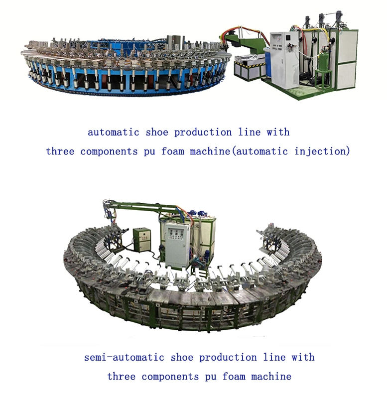 PU Shoe Sole Production Line Safety Boots Manufacturing Machine